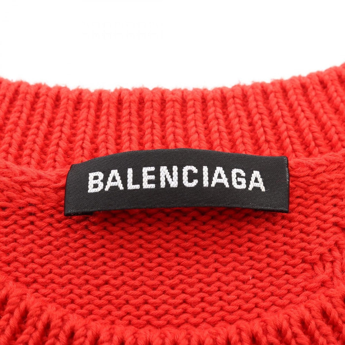 Balenciaga Knit Logo Jacquard Cotton Sweater — view 3