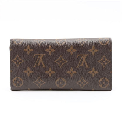 Louis Vuitton Monogram Portefeuille Emilie Zipper Long Wallet M41943 Brown ×