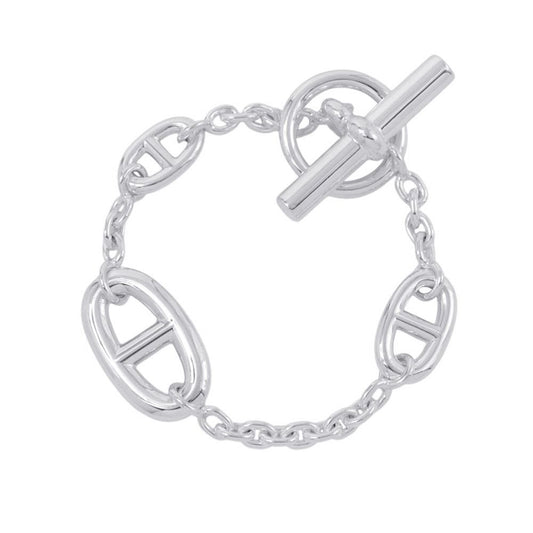 Hermes Bracelet Chaine D'ancre Farandole Silver XS