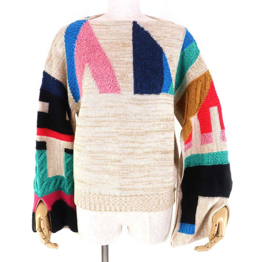 CHANEL 19A P61696 Cashmere Silk Blend Coco Mark Hardware Lame Yarn Design