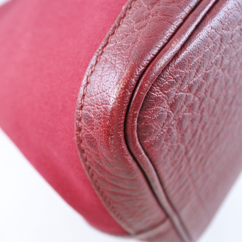 Hermes Garden Party PM Toile Officier Red □L Ladies Handbag