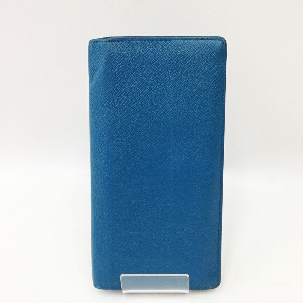 Louis Vuitton Portefeuille Brazza Long Wallet Taiga Leather Blue M32815 Blue