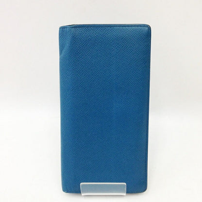 Louis Vuitton Portefeuille Brazza Long Wallet Taiga Leather Blue M32815 Blue