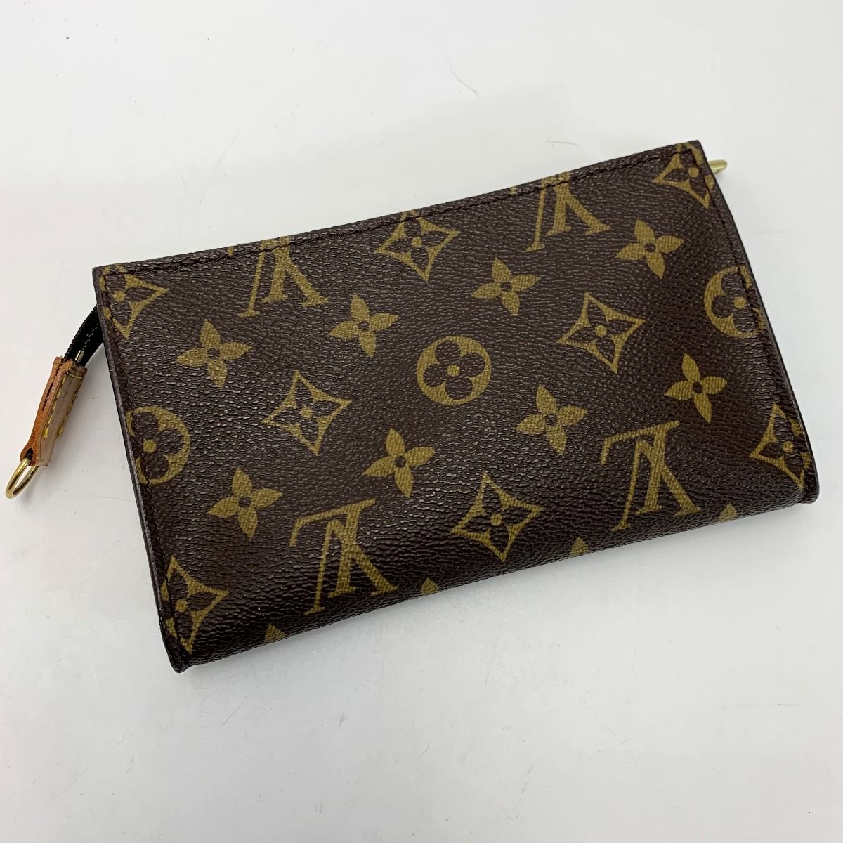 Louis Vuitton Monogram Pouch Brown Bucket Pouch Multi Case Accessory Case