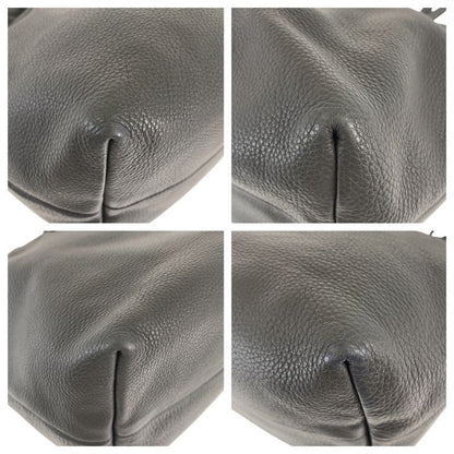 Gucci Bamboo Gray Silver Hardware Leather 354665 Tote Bag Shoulder Bag Women