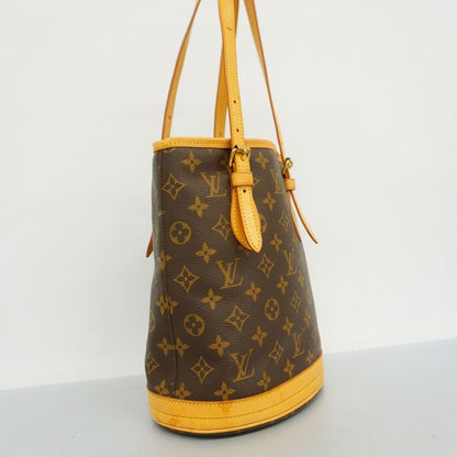 Louis Vuitton Tote Bag Monogram Bucket PM M42238 Brown Ladies