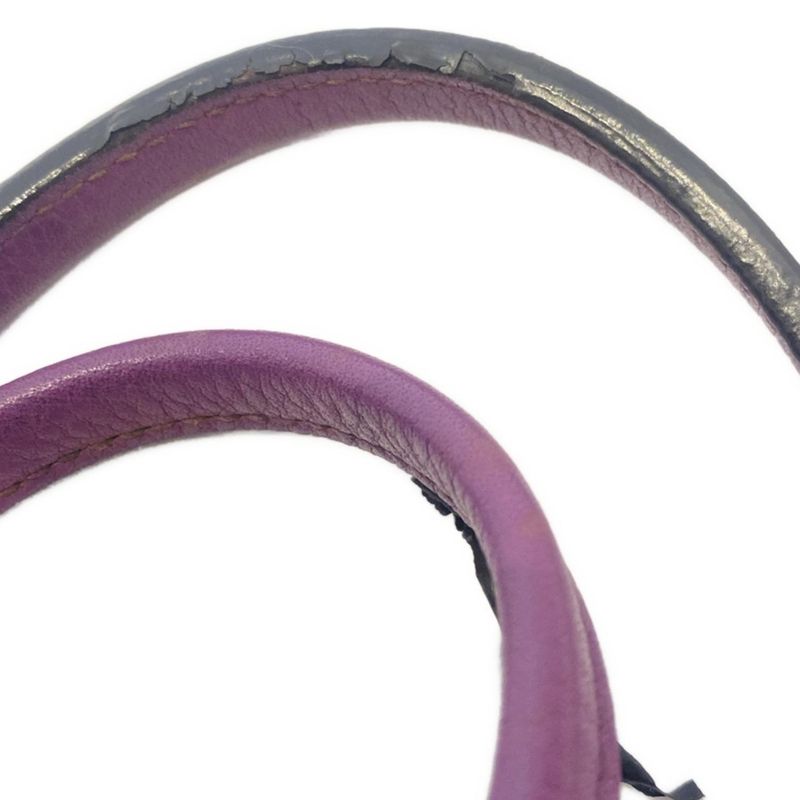 Loewe Heritage Purple Tassel Leather Tote Bag