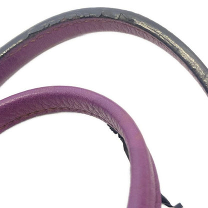 Loewe Heritage Purple Tassel Leather Tote Bag