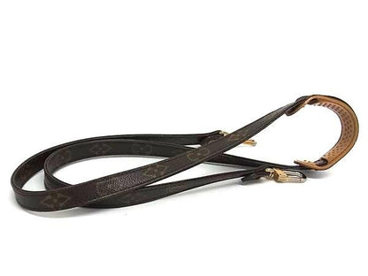 Louis Vuitton Monogram Bag Shoulder Strap Shoulder Belt Crossbody Brown Fs4772