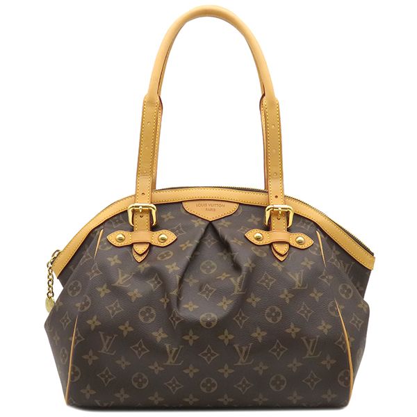 Louis Vuitton Handbag Tivoli GM Monogram Canvas Monogram Gold Hardware Brown