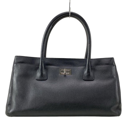 Chanel Tote Bag Executive Line255 A29292 Black Silver Hardware