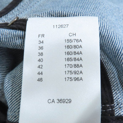 Louis Vuitton 24SS Rw241wj 100% Cotton Velvet Accent Denim Dress Indigo 38 Made