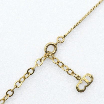 [dior] Christian Dior CD Logo Gold Plated Ladies 4.6g Necklace