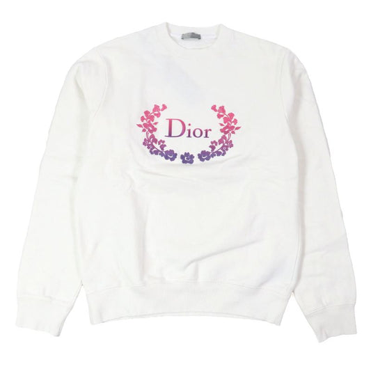 DIOR Homme 23SS 313j699a0531 Logo Embroidery Sweatshirt White M Made In Italy