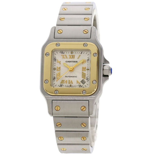 Cartier W20045c4 Santos Garbet SM 20th Anniversary Watch SS Ssx18k Yellow Gold