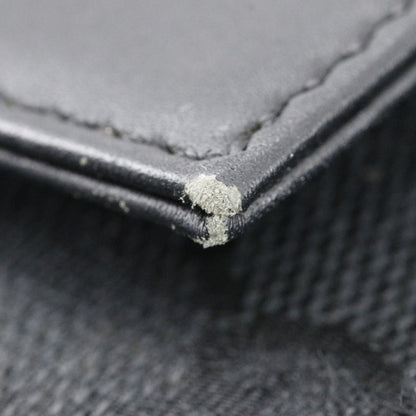 Gucci Body Bag 28566 GG Canvas And Leather Black Unisex Waist Bag