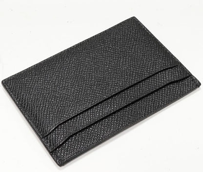 Bulgari Card Case Pass Case Bulgari Man Calf Black And Blue 30405