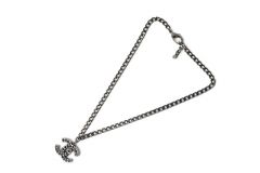 Chanel Necklace Pendant Bracelet Unisex Coco Mark CC Rhinestone