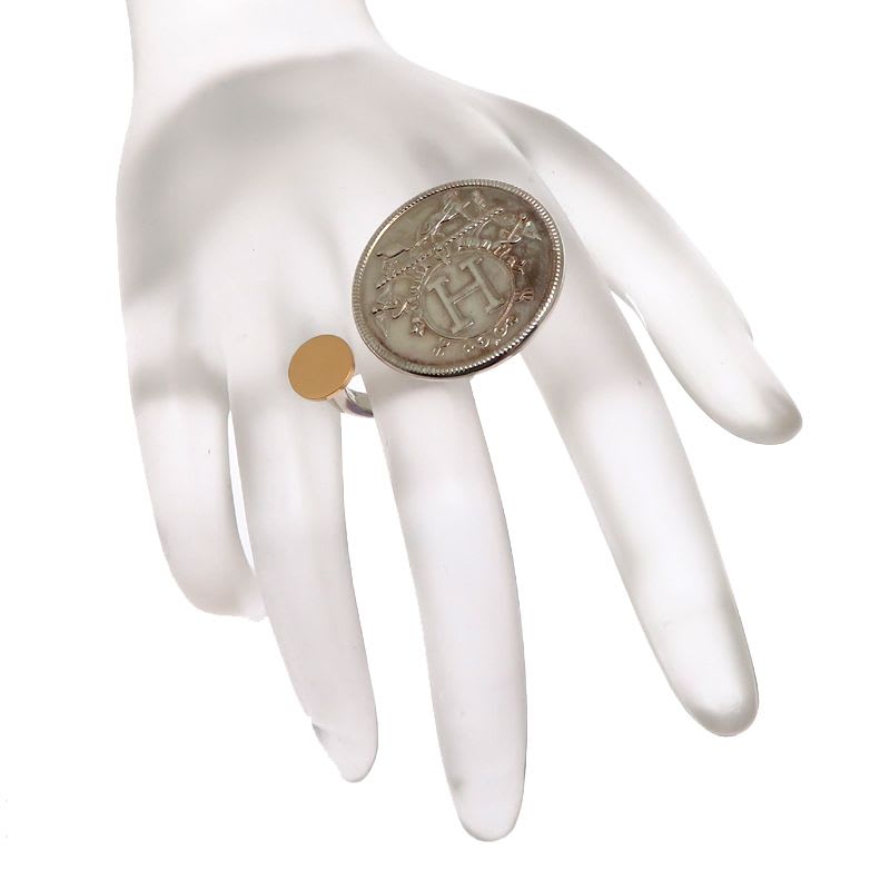 Hermes 50 SV 925 Exlibris Ring