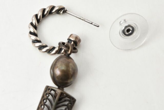 Saint Laurent Earrings For One Ear Saint Laurent Gunmetal