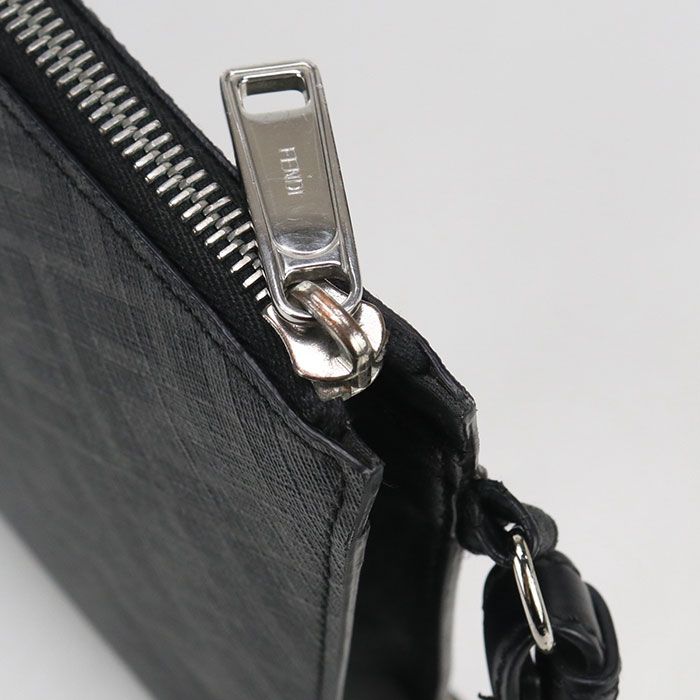 Fendi Diagonal 7va491 Clutch Bag PVC Men's