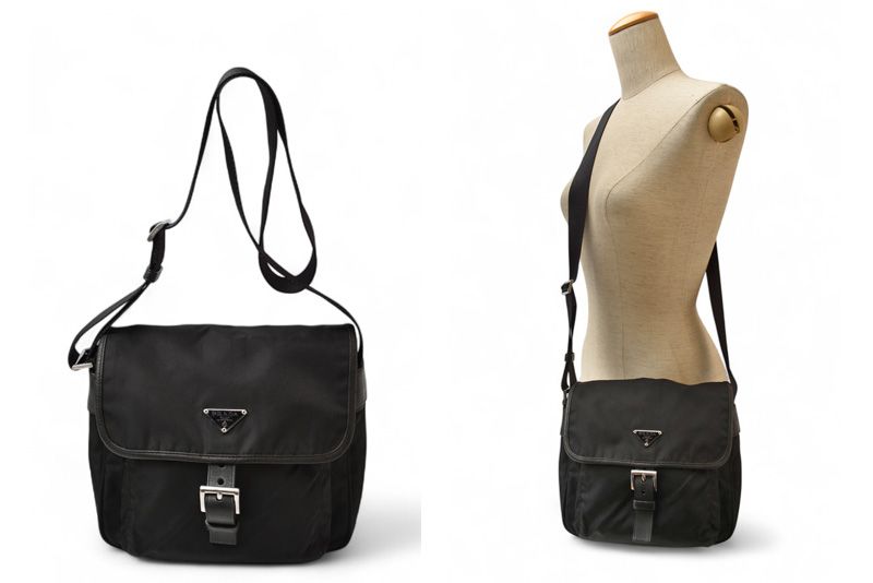 Prada Shoulder Bag Prada Crossbody Bag Nylon Black Bt0173