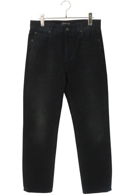 Balenciaga 767973 Tnw11 Used Slim Straight Denim Pants Men's 30
