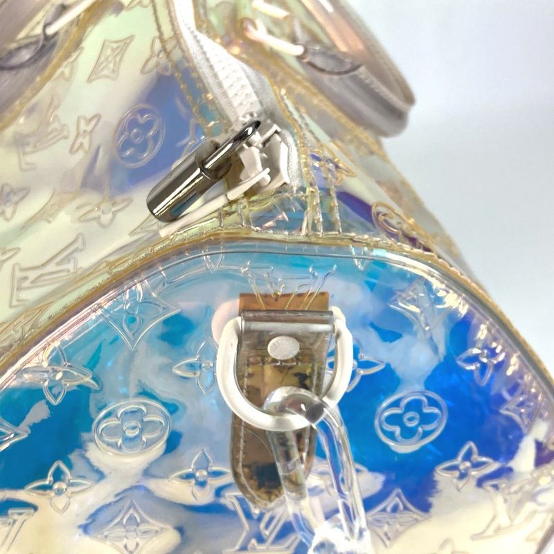 Louis Vuitton Boston Bag Keepall Bandoliere 50 M53271 Vinyl/leather Aurora Clear