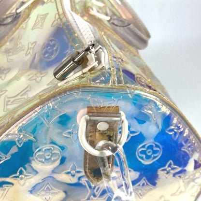 Louis Vuitton Boston Bag Keepall Bandoliere 50 M53271 Vinyl/leather Aurora Clear