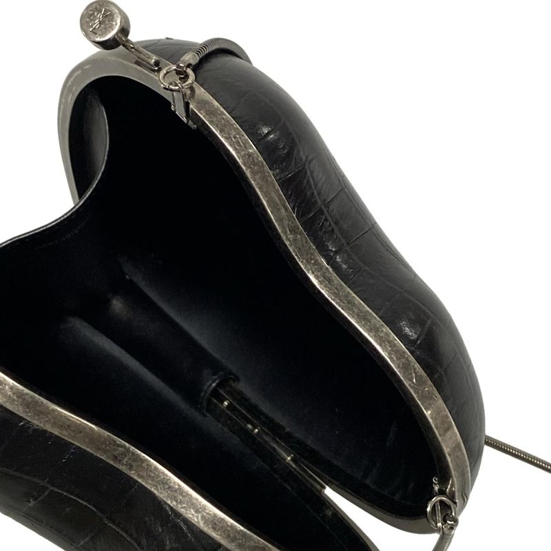 Saint Laurent Paris Shoulder Bag Love Box 466212 Black Heart / Gusset / Shape