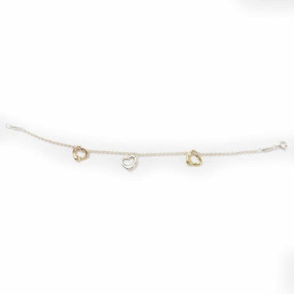 Tiffany & Co Triple Open Heart Bracelet Combination Sv925 750