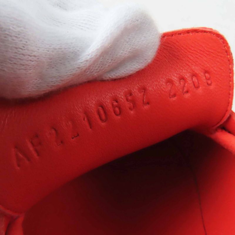 Hermes Moccasins Paris Constance Chevre Velours Loafers Orange 37 With Box And