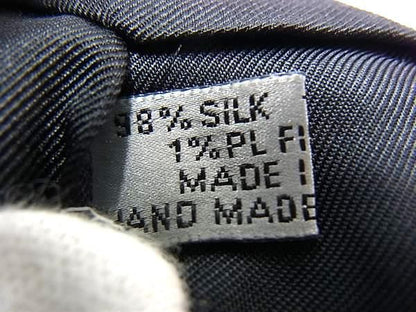 DIOR 98% Silk And 1% Polyester Tie Men's Women's Black Fs2223