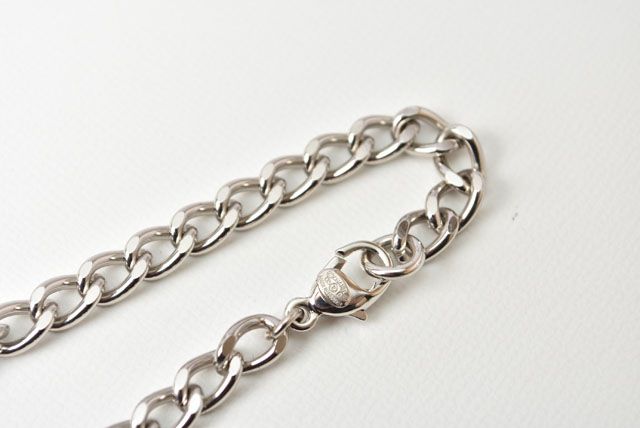 Chanel Necklace Pendant Bracelet Men's Women's Silver Perforated