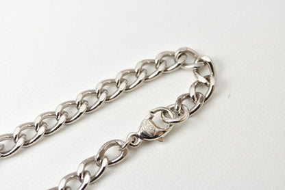 Chanel Necklace Pendant Bracelet Men's Women's Silver Perforated