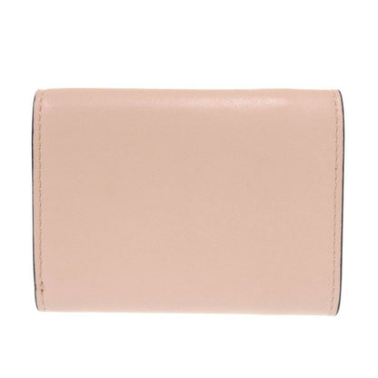 Fendi Roma Micro 8m0395 Leather Pink Trifold Wallet 0377 Fendi