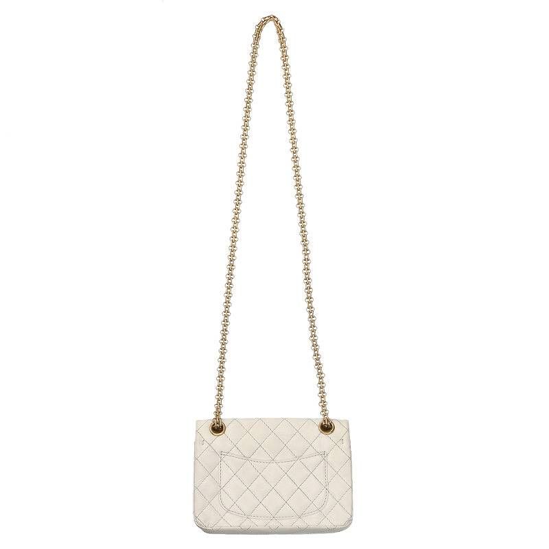 Chanel 2.55 Mini Matelasse Double Chain Shoulder Bag Women