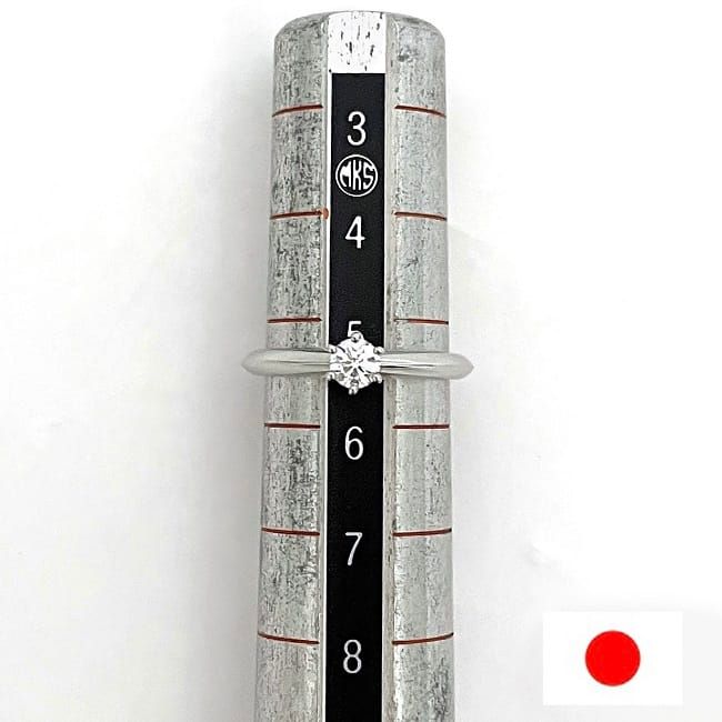 Tiffany & Co Ring Solitaire Diamond Ring JP6 Pt950