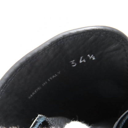 Prada 1d246m Chocolate Triangle Logo Patent Leather Loafers Black 34.5 W/box/sto