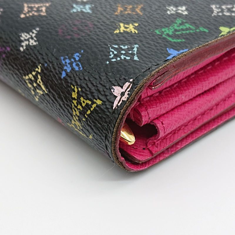 Louis Vuitton Multicolor Sarah Long Wallet Monogram Black