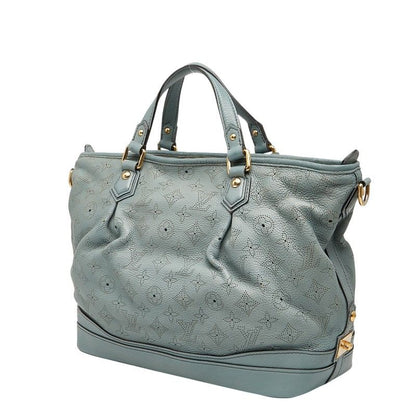 Louis Vuitton Monogram Mahina Stella PM Handbag Shoulder Bag 2WAY M93176 Blue