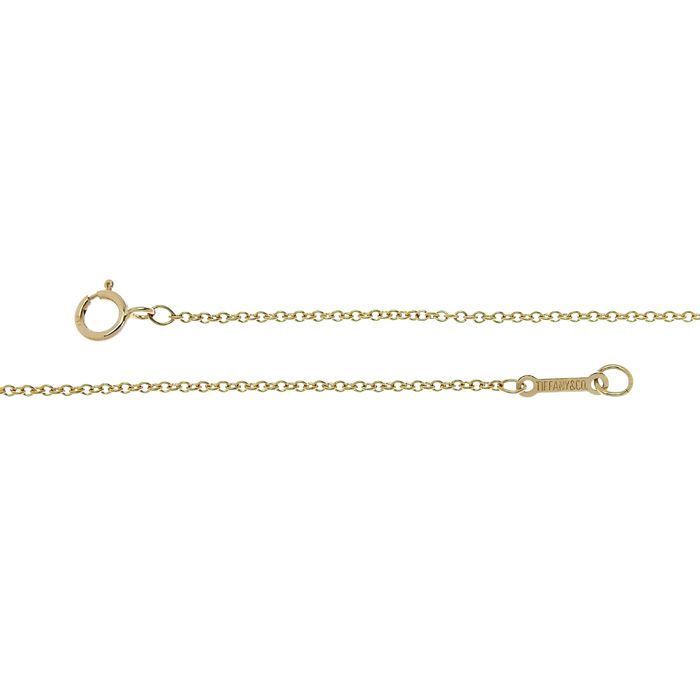 Tiffany & Co Infinity Cross Necklace 18K Yellow Gold 750 Yellow Gold 40.5cm