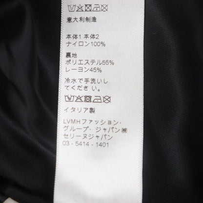  Celine 21AW 2w420819l Loose Checkerboard Boucle Logo Zip-up Blouson Silver