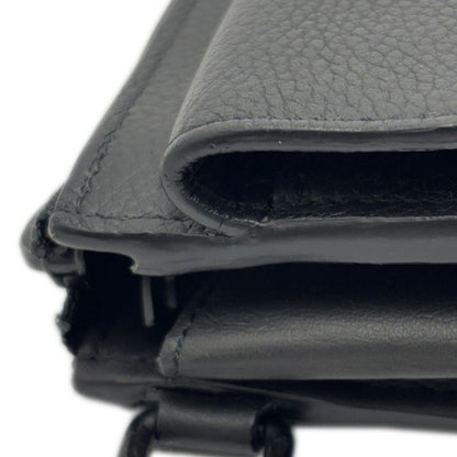 Louis Vuitton Wallet Aerogram Zippy Leather Black