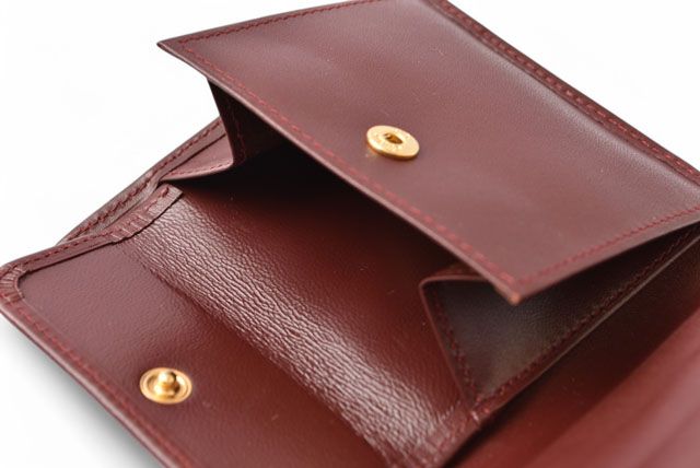 Cartier Fold Wallet Vintage Cartier Men's Wallet Must De Cartier Bordeaux