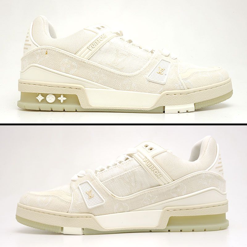 Louis Vuitton Low Cut Sneakers LV Trainer Line 8 Monogram White