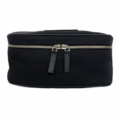 Gucci Waist Bag Sherry Line 630920 Nylon Black Silver Hardware Men Women Unisex