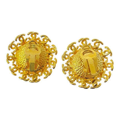 Chanel GP Faux Pearl 95a Coco Mark Earrings Gold 412394 Earrings