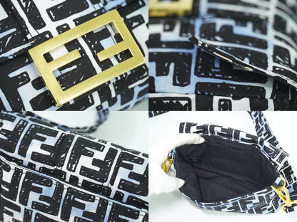 Authentic Fendi Zucca Bucket Joshua Vidas Collaboration 2WAY Shoulder Bag Belt