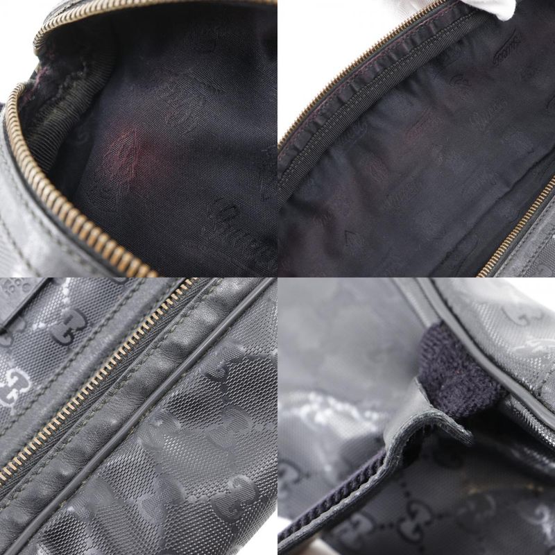 Gucci Belt Bag Medium GG Imprime Body Bag 211110 PVC Black Men's Waist Bag